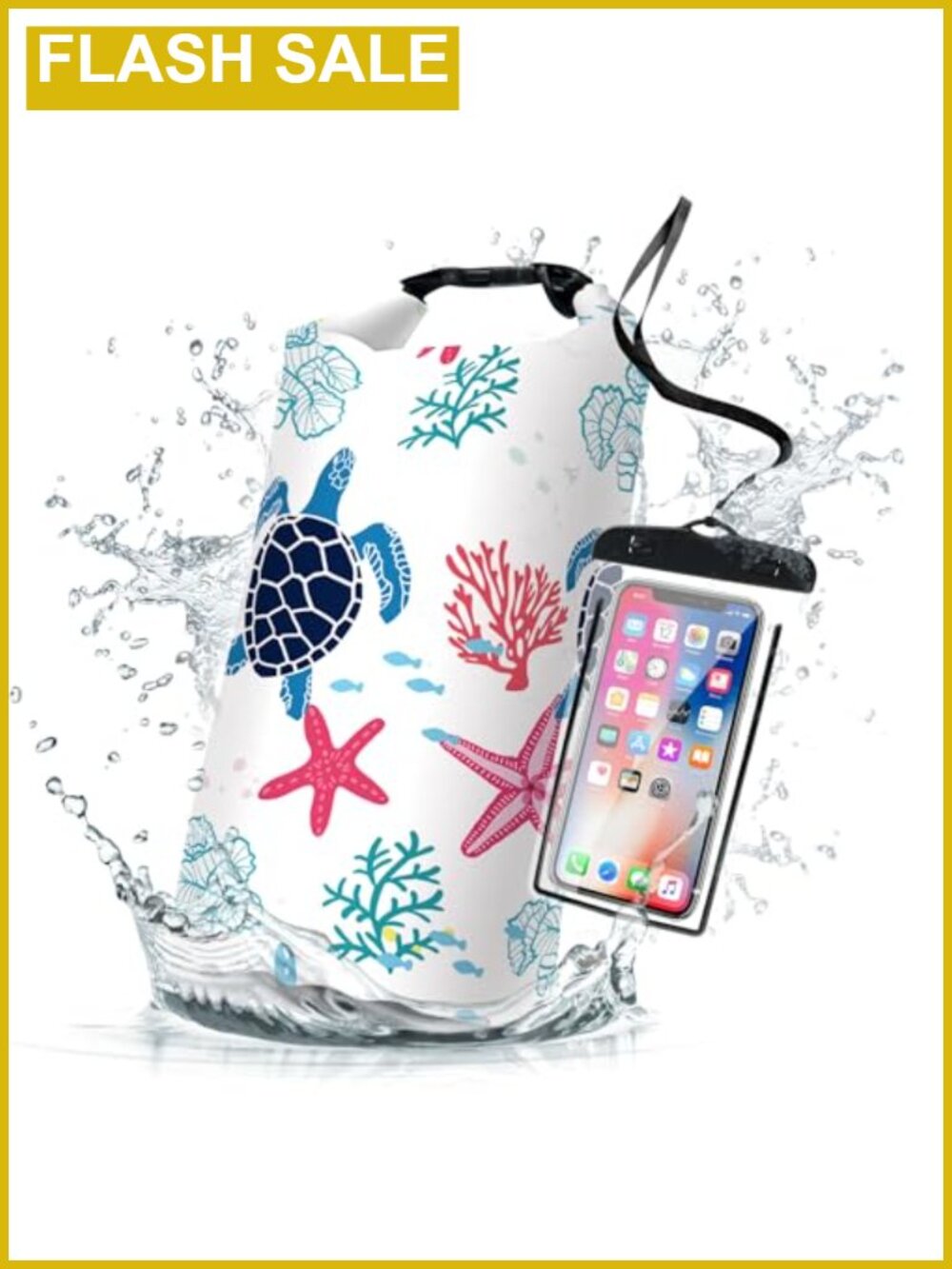 5L Waterproof Dry Bag Roll Top Backpack Floating Kayaking Camping